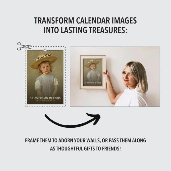 Mary Cassatt Wall Calendar – American Painter, Feminist Art, Semi-Glossy Paper