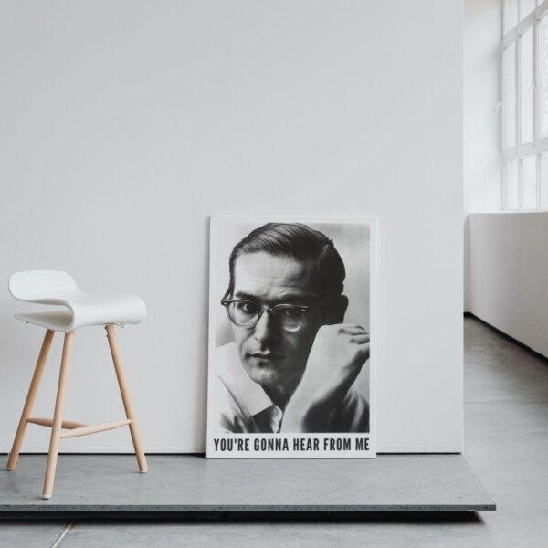 Bill Evans - Jazz Music Poster, New York 1961, Gallery Matte