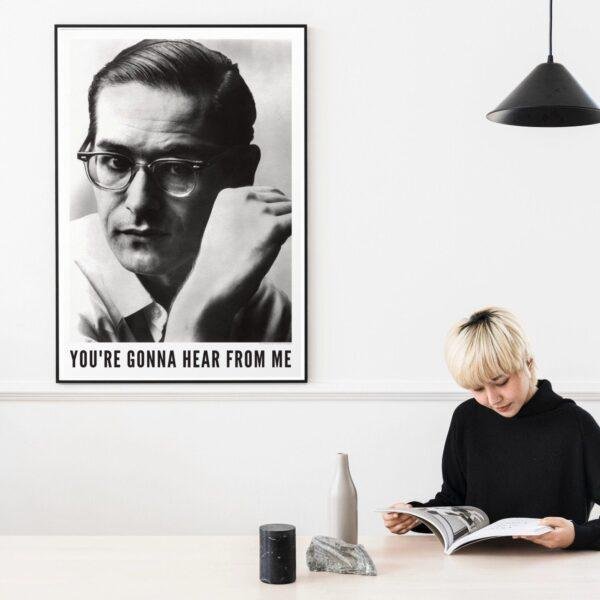 Bill Evans - Jazz Music Poster, New York 1961, Gallery Matte