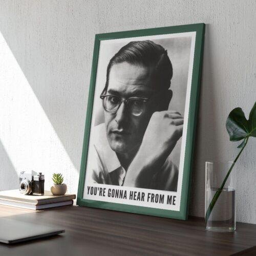Bill Evans - Jazz Music Poster, New York 1961, Gallery Matte