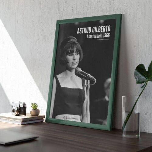 Astrud Gilberto - Jazz Music Poster, Amsterdam 1966, Gallery Matte