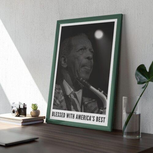 Ornette Coleman – Jazz Music Poster, London Royal Festival Hall 2011, Smooth Matte Art Print
