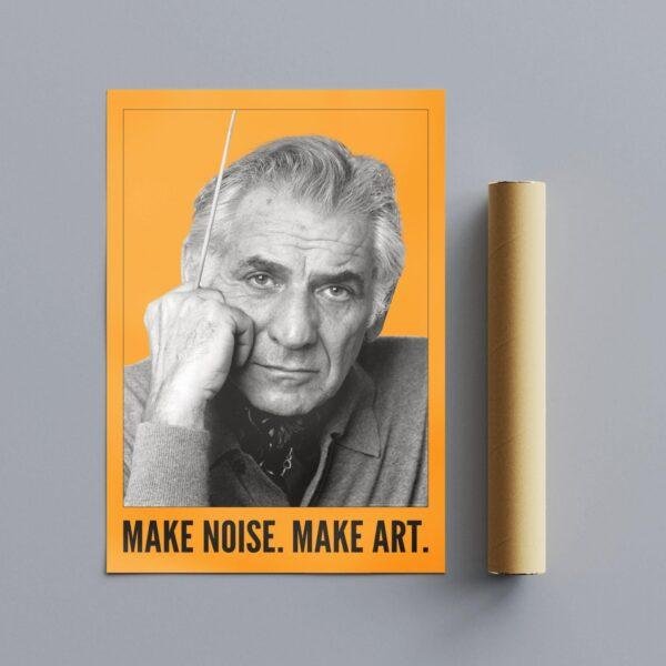 Leonard Bernstein – Jazz Music Poster, Maestro Series, Gallery Matte