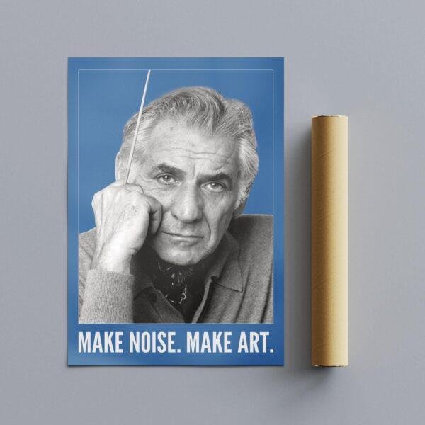 Leonard Bernstein – Jazz Music Poster, Maestro Series, Gallery Matte