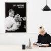 Louis Armstrong  – Jazz Music Poster, Carnegie Hall NYC 1947, Smooth Matte Art Print