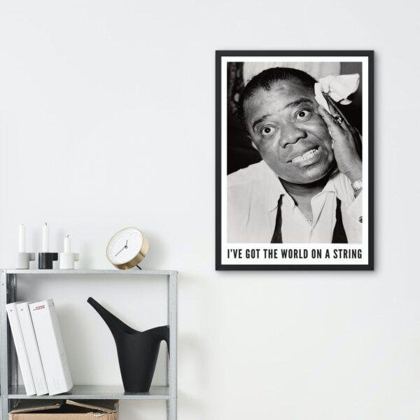 Louis Armstrong  – Jazz Music Poster, New York 1953, Smooth Matte Art Print