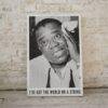 Louis Armstrong  – Jazz Music Poster, New York 1953, Smooth Matte Art Print