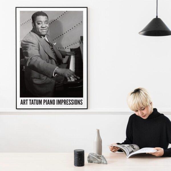 Art Tatum – Jazz Music Poster, Rochester NY 1946, Gallery Matte