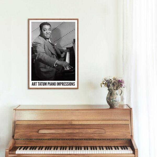 Art Tatum – Jazz Music Poster, Rochester NY 1946, Gallery Matte
