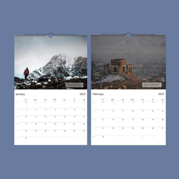 Afghanistan Wall Calendar – Afghan Culture & Traditions, Educator Gift, Semi-Glossy Paper