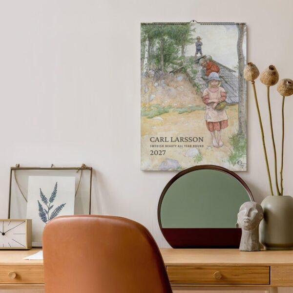Carl Larsson Wall Calendar – Swedish Folk Art, Nordic Artwork, Semi-Glossy Paper