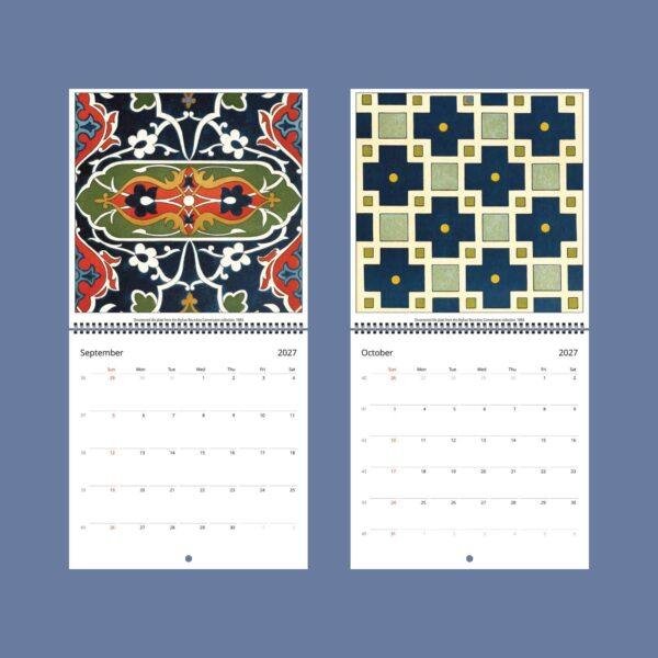 Afghan Boundary Commission Wall Calendar – Handmade Ornament, Islamic Gift, Semi-Gloss Paper