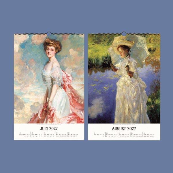 John Singer Sargent Wall Calendar - American Artist, Portrait Painter, Semi-Glossy Paper