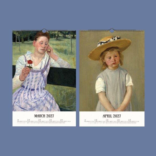 Mary Cassatt Wall Calendar – American Painter, Feminist Art, Semi-Glossy Paper
