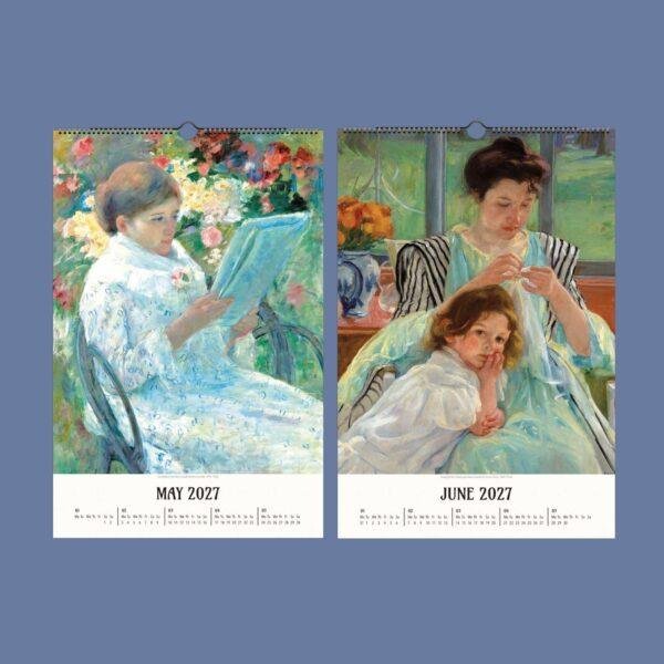 Mary Cassatt Wall Calendar – American Painter, Feminist Art, Semi-Glossy Paper