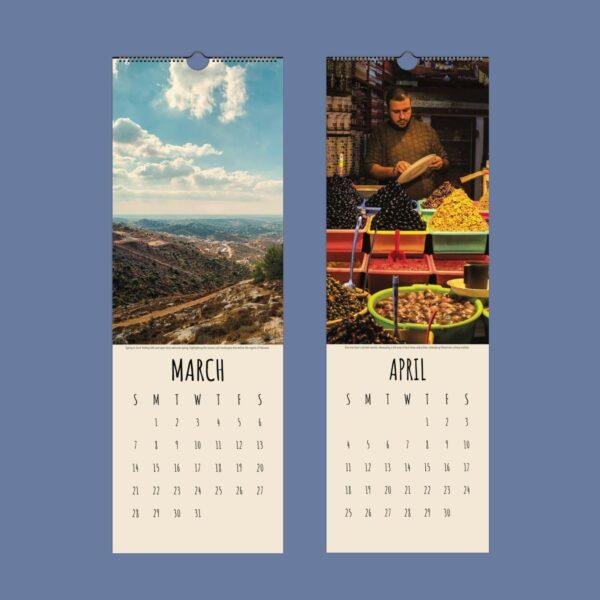 Palestine Calendar – Middle Eastern Art, Free Palestinians, Semi-Glossy Paper