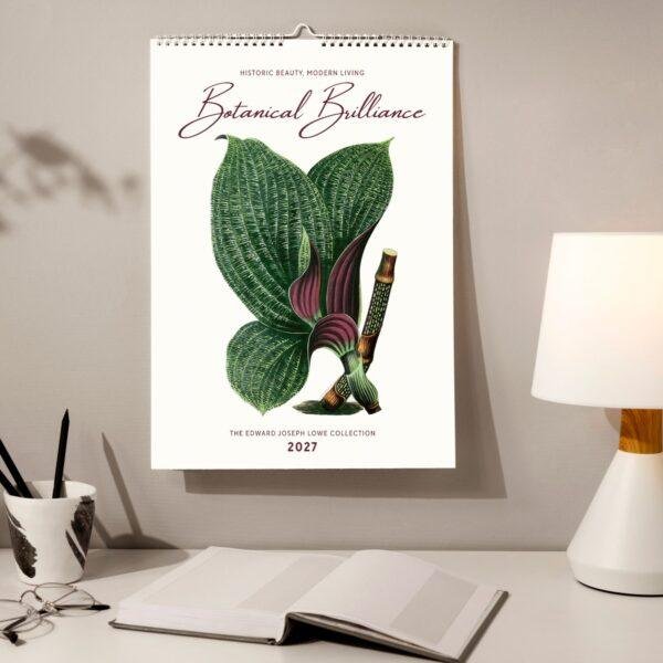 Nature Calendar – Edward Lowe, British Botanist, Herbarium Art, Semi-Gloss Paper