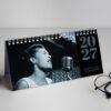 Classic Jazz Desk Calendar – Monthly Planner, Billie Holiday Cover, Semi-Glossy Paper