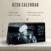 Classic Jazz Desk Calendar – Monthly Planner, Ella Fitzgerald Cover, Semi-Glossy Paper