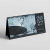 Classic Jazz Desk Calendar - Monthly Planner, Max Roach Cover, Semi‑Glossy Paper