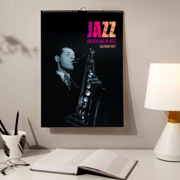 Jazz Calendar: Thoughtful Gift, Music Legend Monthly Planner, Tex Beneke Cover