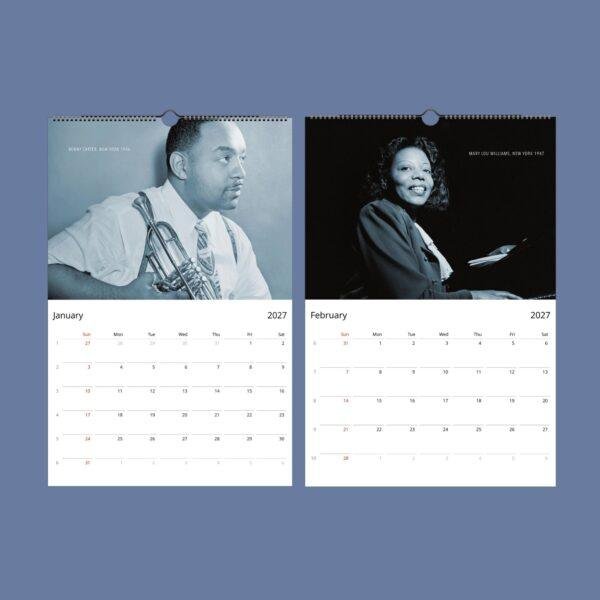 Jazz Calendar: William P. Gottlieb’s Masterpieces, Louis Armstrong Cover, Semi‑Glossy Paper