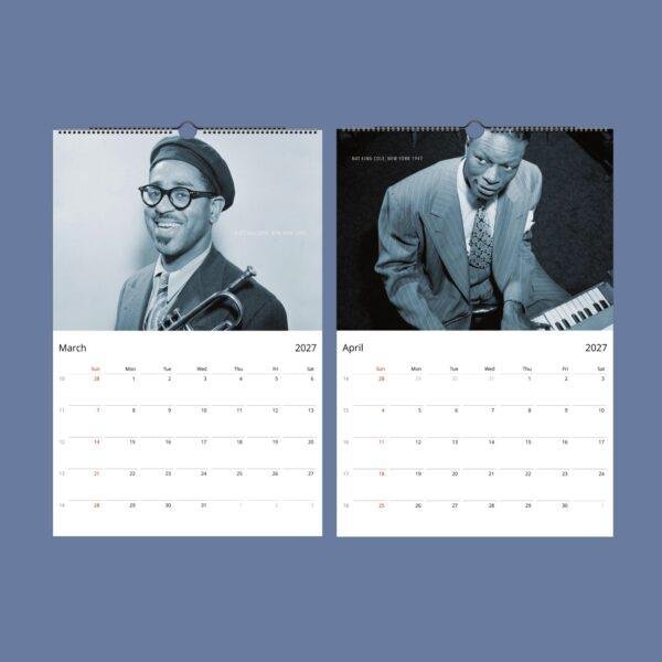 Jazz Calendar: William P. Gottlieb’s Masterpieces, Louis Armstrong Cover, Semi‑Glossy Paper