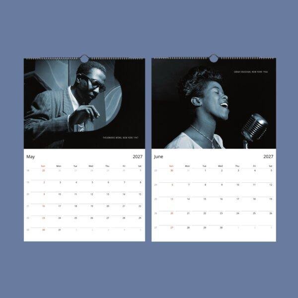 Jazz Calendar: William P. Gottlieb’s Masterpieces, Louis Armstrong Cover, Semi‑Glossy Paper
