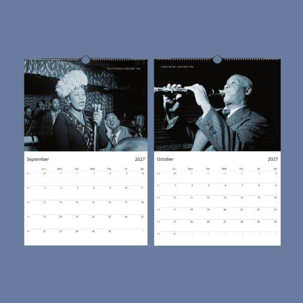 Jazz Calendar: William P. Gottlieb’s Masterpieces, Louis Armstrong Cover, Semi‑Glossy Paper