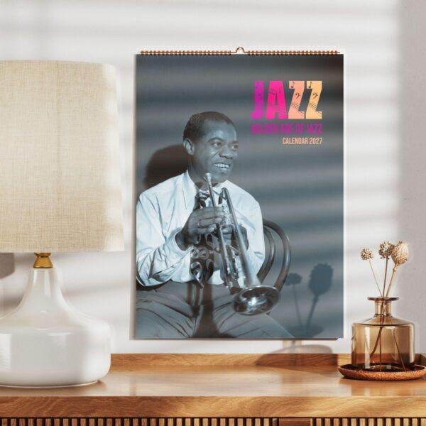 Jazz Calendar: William P. Gottlieb’s Masterpieces, Louis Armstrong Cover, Semi‑Glossy Paper