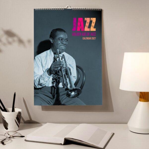Jazz Calendar: William P. Gottlieb’s Masterpieces, Louis Armstrong Cover, Semi‑Glossy Paper