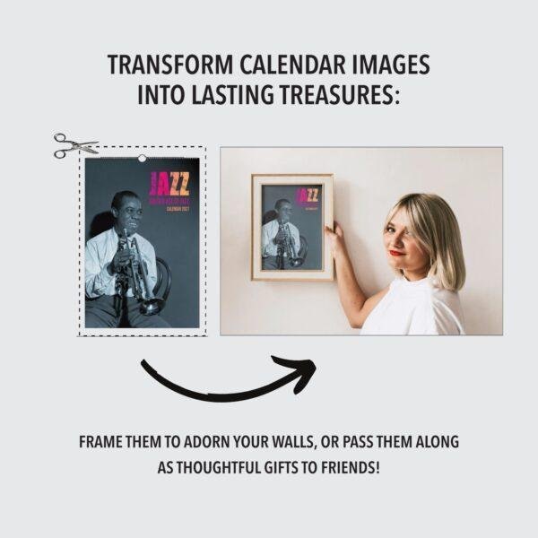 Jazz Calendar: William P. Gottlieb’s Masterpieces, Louis Armstrong Cover, Semi‑Glossy Paper