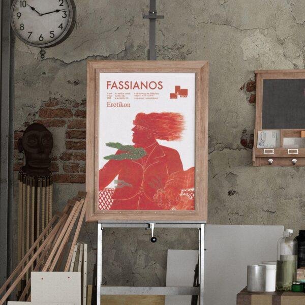 Alekos Fassianos Exhibition Poster - Galerie Di Meo 2008
