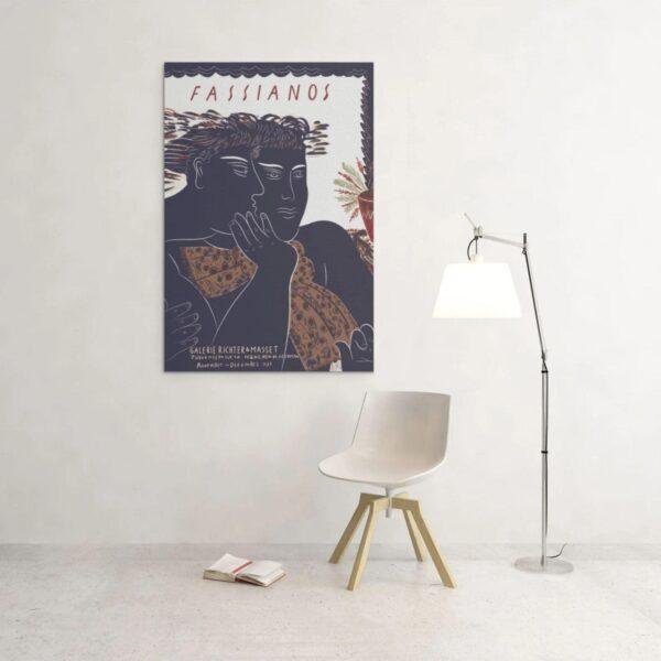 Alekos Fassianos Exhibition Poster - Galerie Richter & Masset Munich 1987