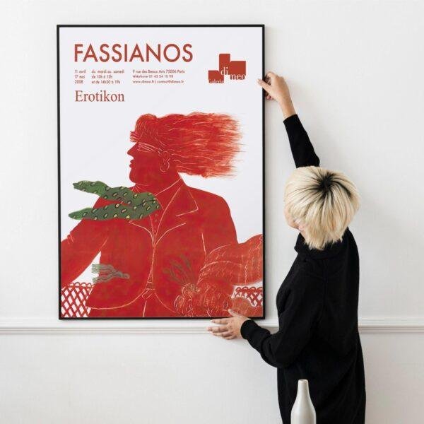 Alekos Fassianos Exhibition Poster - Galerie Di Meo 2008