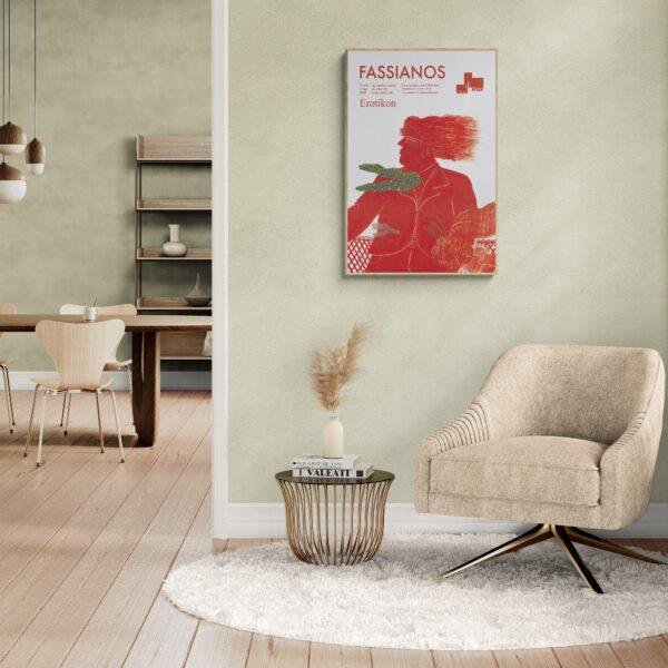 Alekos Fassianos Exhibition Poster - Galerie Di Meo 2008