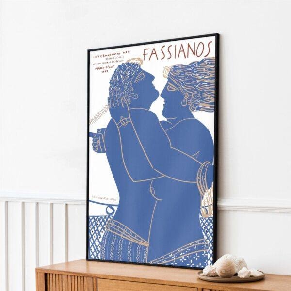 Alekos Fassianos Exhibition Poster - New York Coliseum 1979