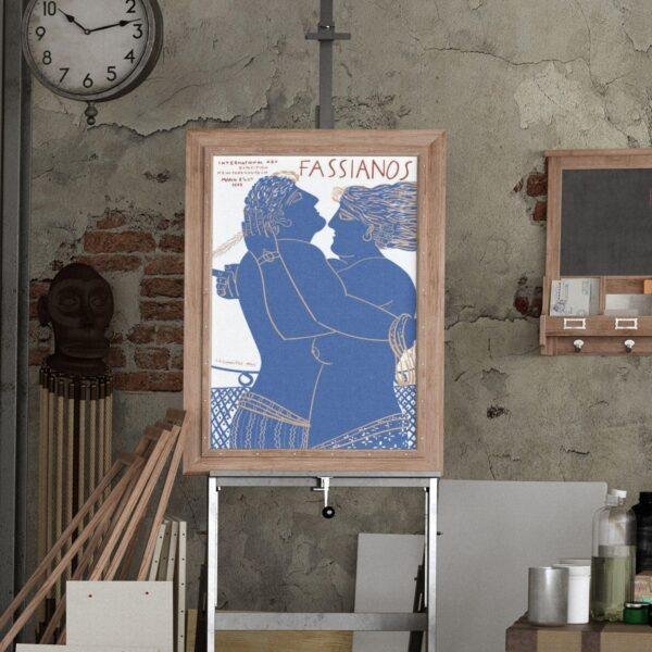 Alekos Fassianos Exhibition Poster - New York Coliseum 1979