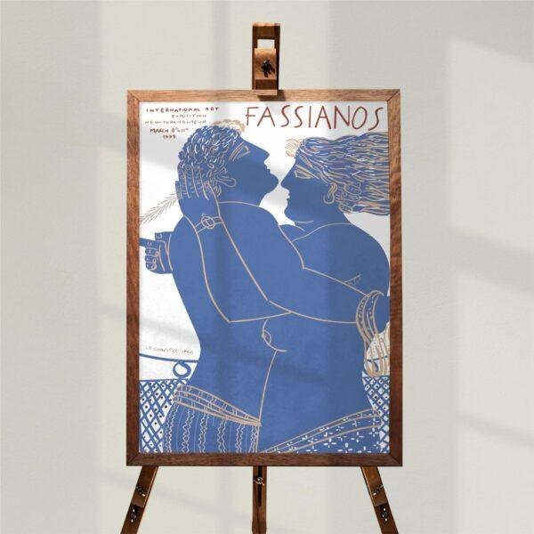 Alekos Fassianos Exhibition Poster - New York Coliseum 1979