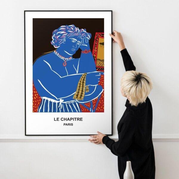 Alekos Fassianos Exhibition Poster - Participation at International Contemporary Art Fair (FIAC) Paris 1978