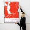 Alekos Fassianos Exhibition Poster - Galerie Paul Facchetti Paris 1969