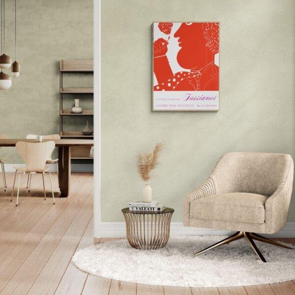 Alekos Fassianos Exhibition Poster - Galerie Paul Facchetti Paris 1969