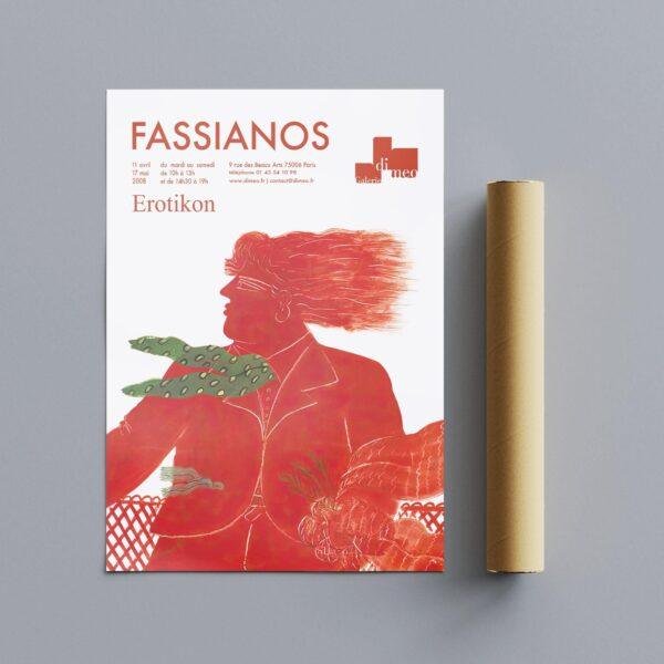Alekos Fassianos Exhibition Poster - Galerie Di Meo 2008