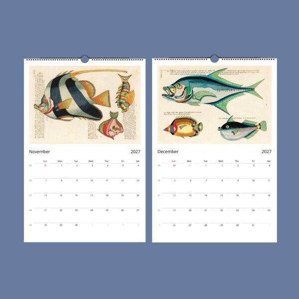 Marine Calendar – Louis Renard’s Fanciful Fish & Sea Creatures, Semi-Glossy Paper