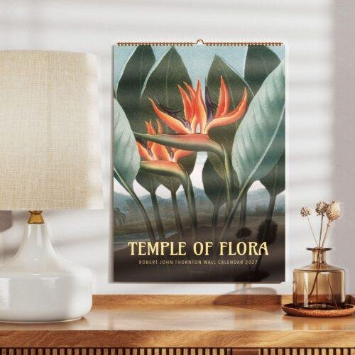 The Temple of Flora Botanical Calendar – English Artist, Robert John Thornton, Semi-Glossy Paper