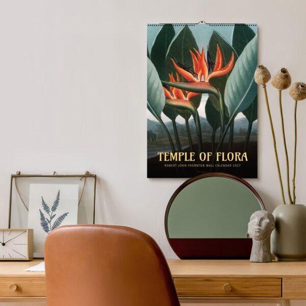 The Temple of Flora Botanical Calendar – English Artist, Robert John Thornton, Semi-Glossy Paper