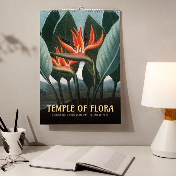 The Temple of Flora Botanical Calendar – English Artist, Robert John Thornton, Semi-Glossy Paper