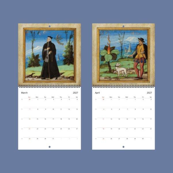 Signs & Wonders Wall Calendar - Gothic Home Decor, Dark Academia, Semi-Glossy Paper