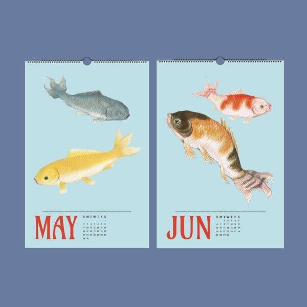 Chinese Goldfish Wall Calendar