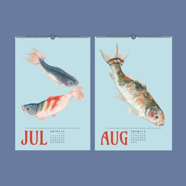 Chinese Goldfish Wall Calendar